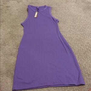 SKIMS Ribbed Purple Top